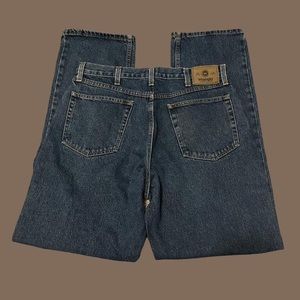 Dark Wash Wrangler Relaxed Fit Men's 34W X 34L